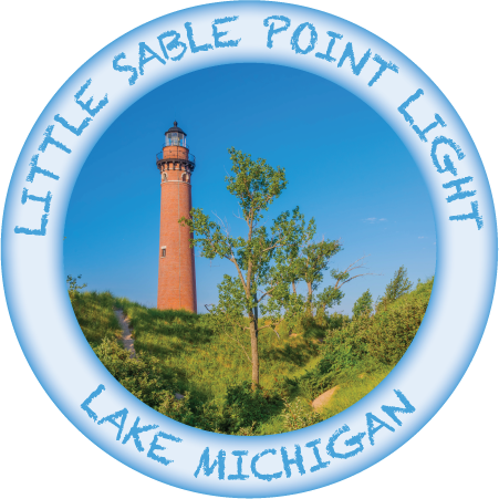 LITTLE SABLE POINT LIGHT | 3" BUTTON MAGNET