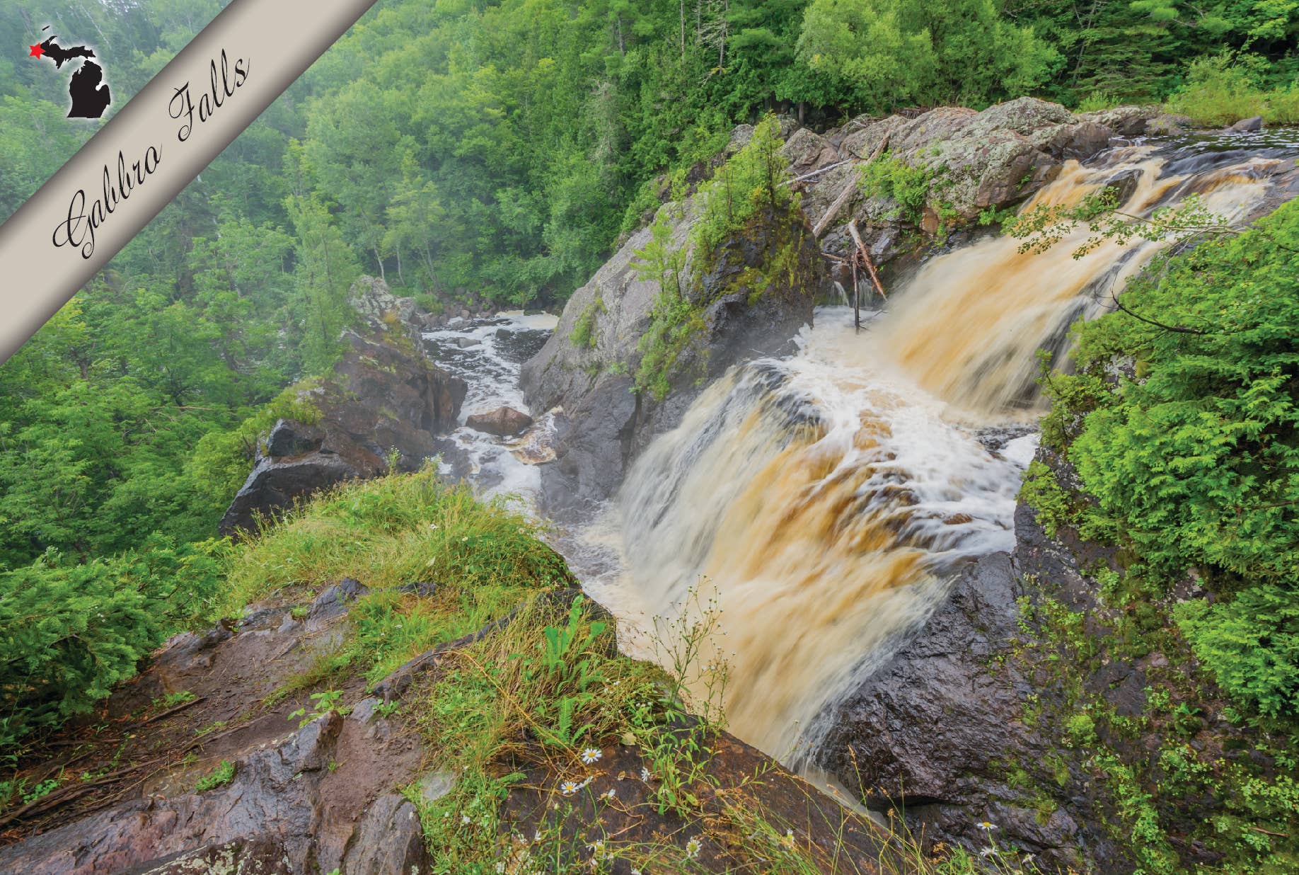 Image of Gabbro Falls | Postcard