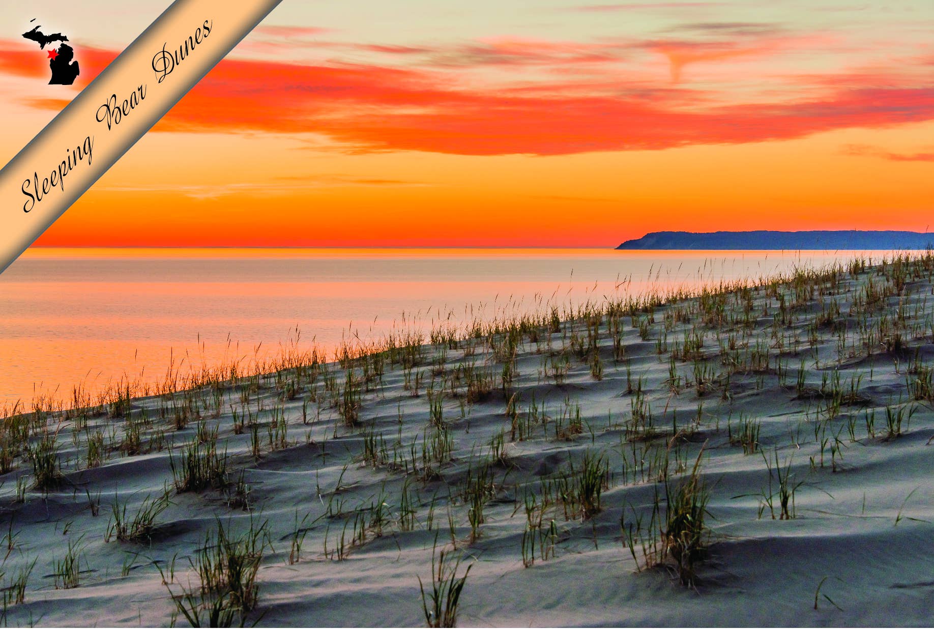 Image of SLEEPING BEAR DUNES - Michigan Postcard