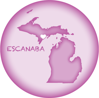 ESCANABA, MI | 2.25" BUTTON MAGNET