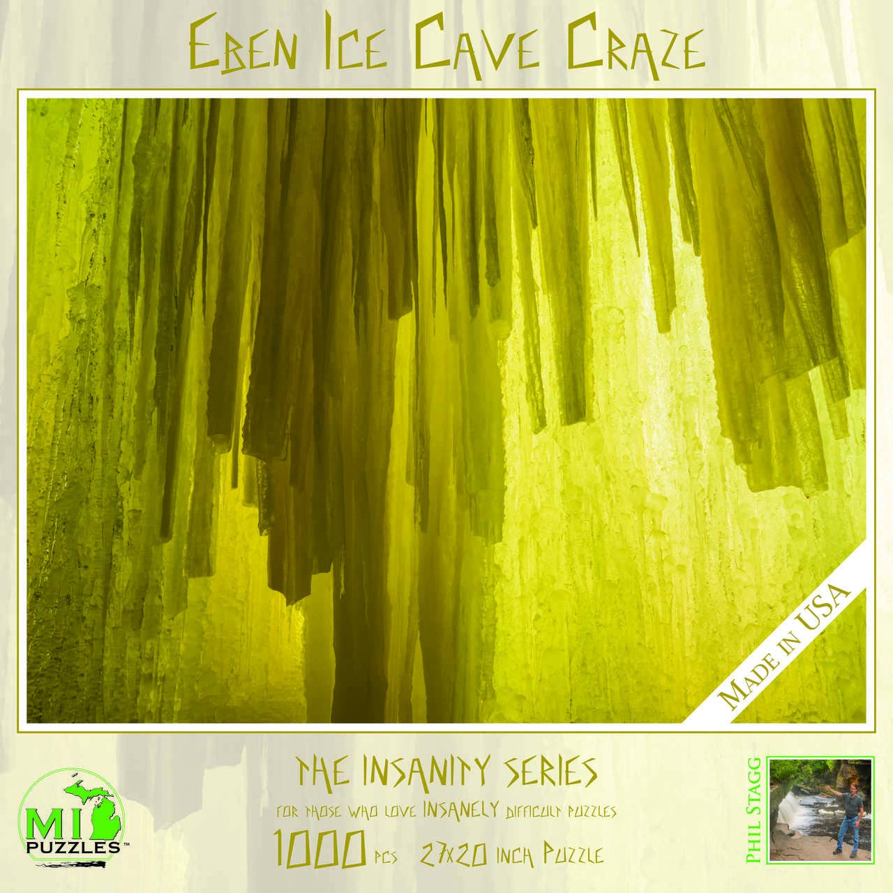 Image of Eben Ice Caves Craze - 1000 Pc Mich Puzzle [Insanity Series]