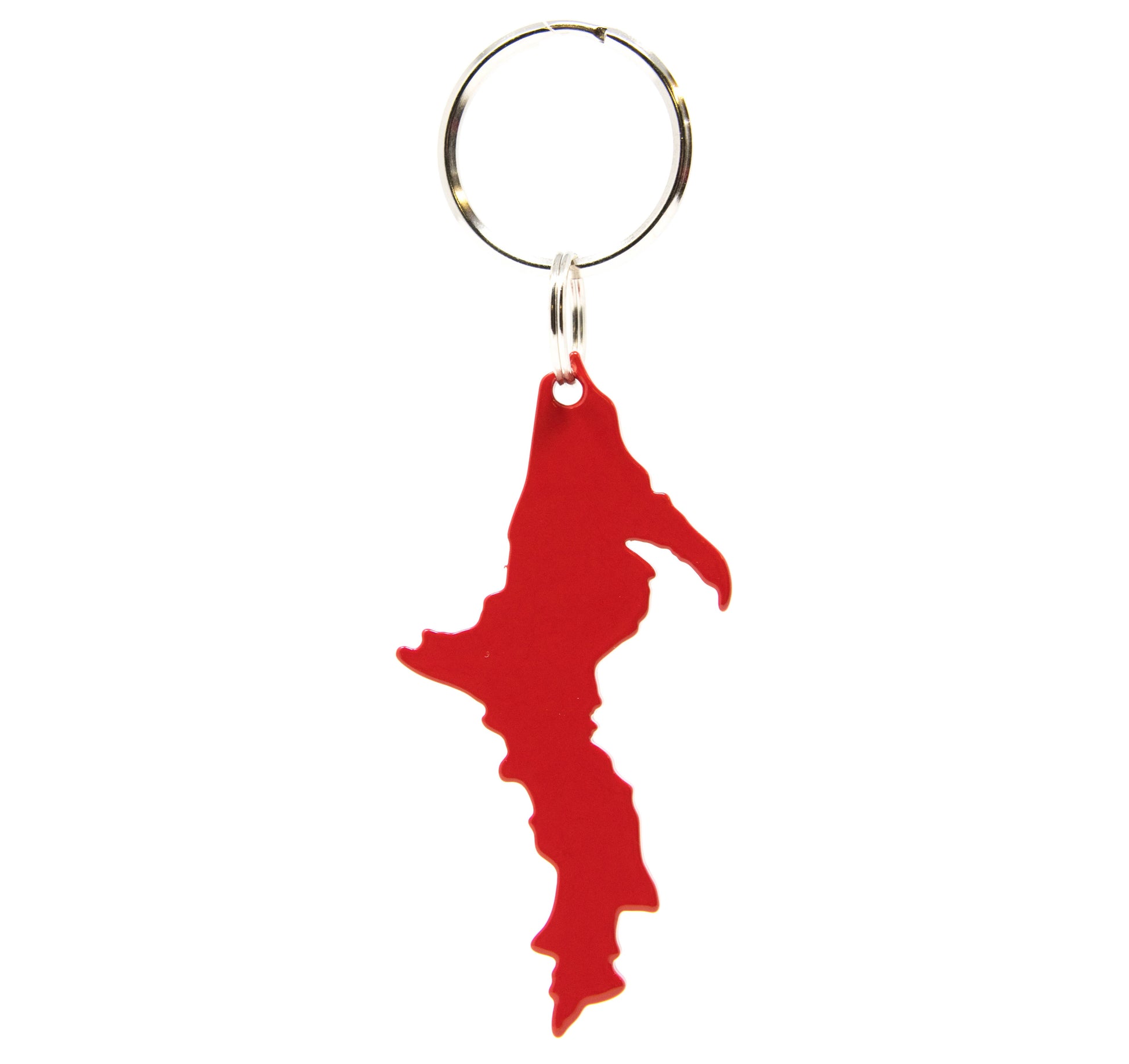 Michigan - Upper Peninsula Shaped - Aluminum Keychains