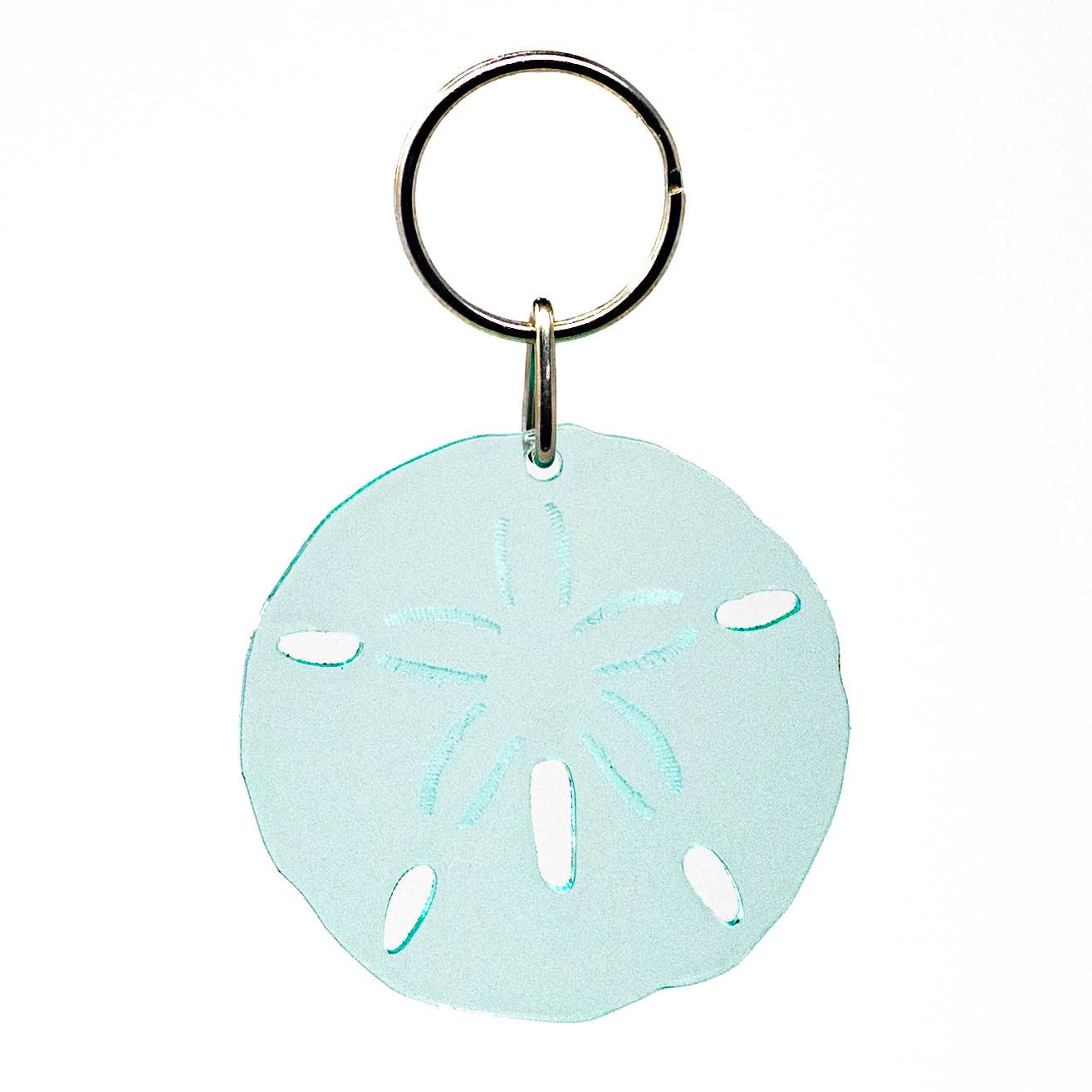 Sand Dollar - Acrylic Keychain - Perfect for Ocean Lovers