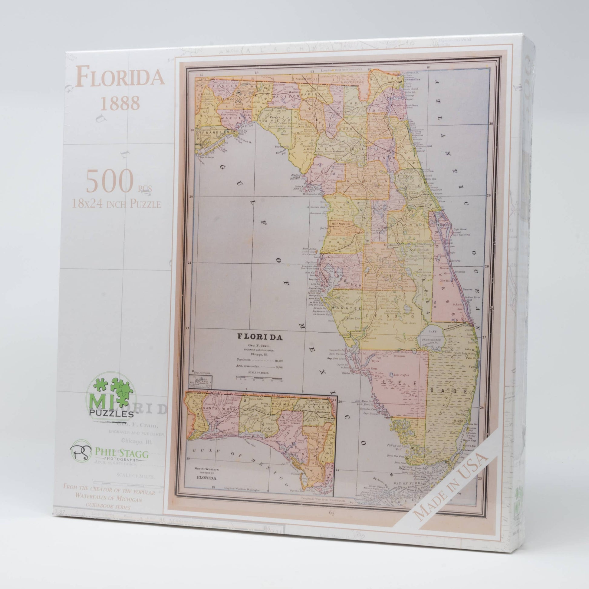 Florida - 1888 - 500 Piece Puzzle