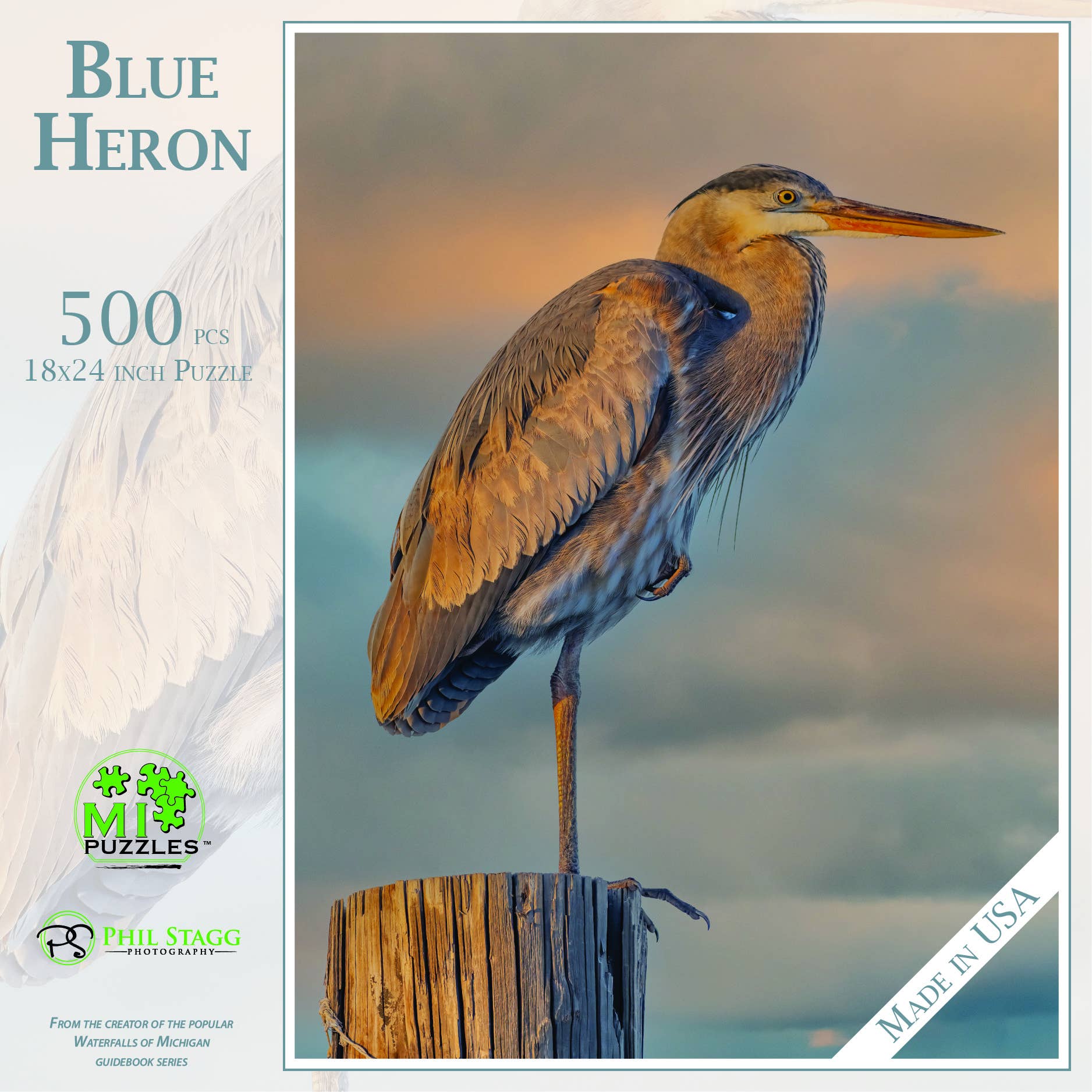 Blue Heron - 500 Piece Puzzle