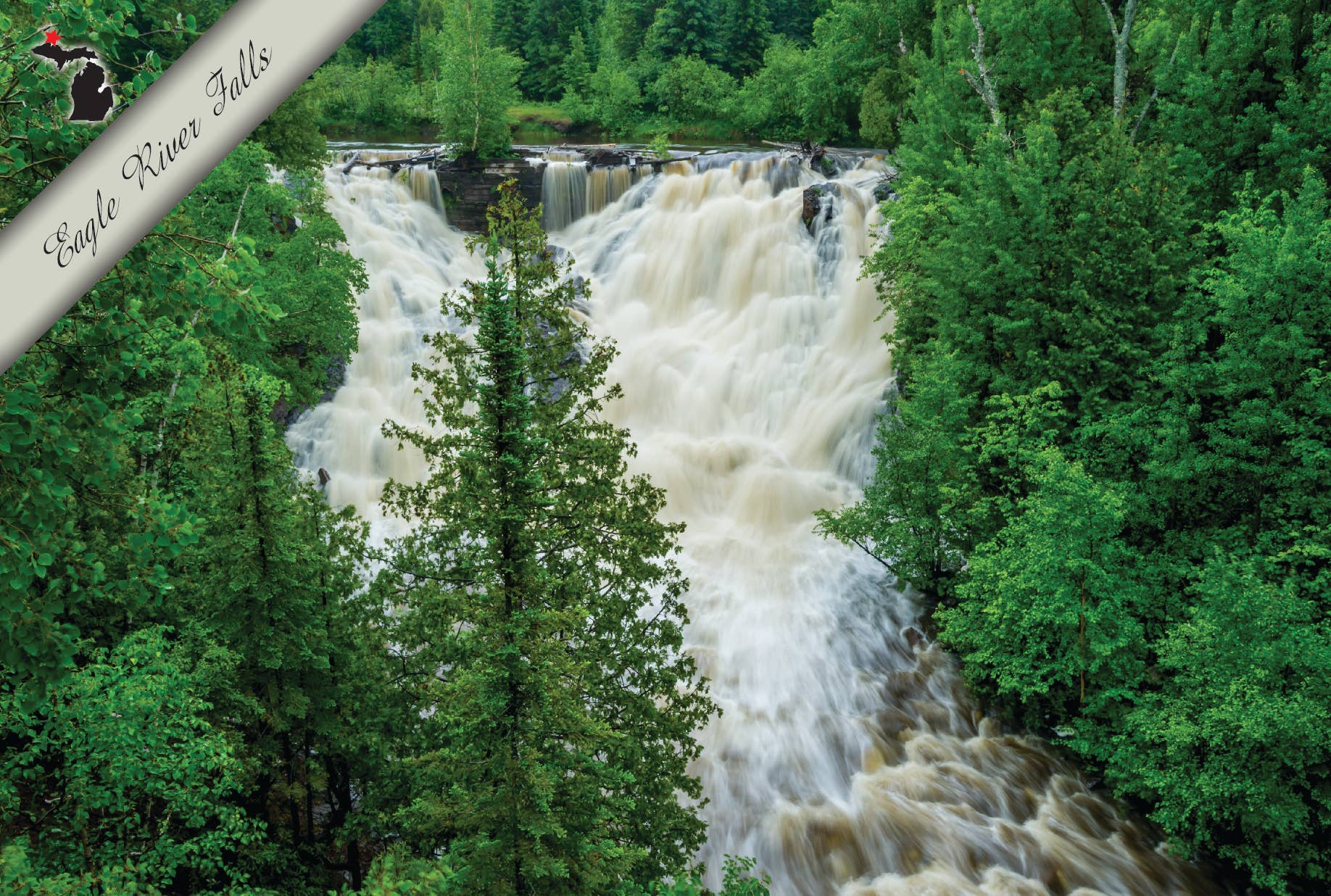 Eagle River Falls | Postcard
