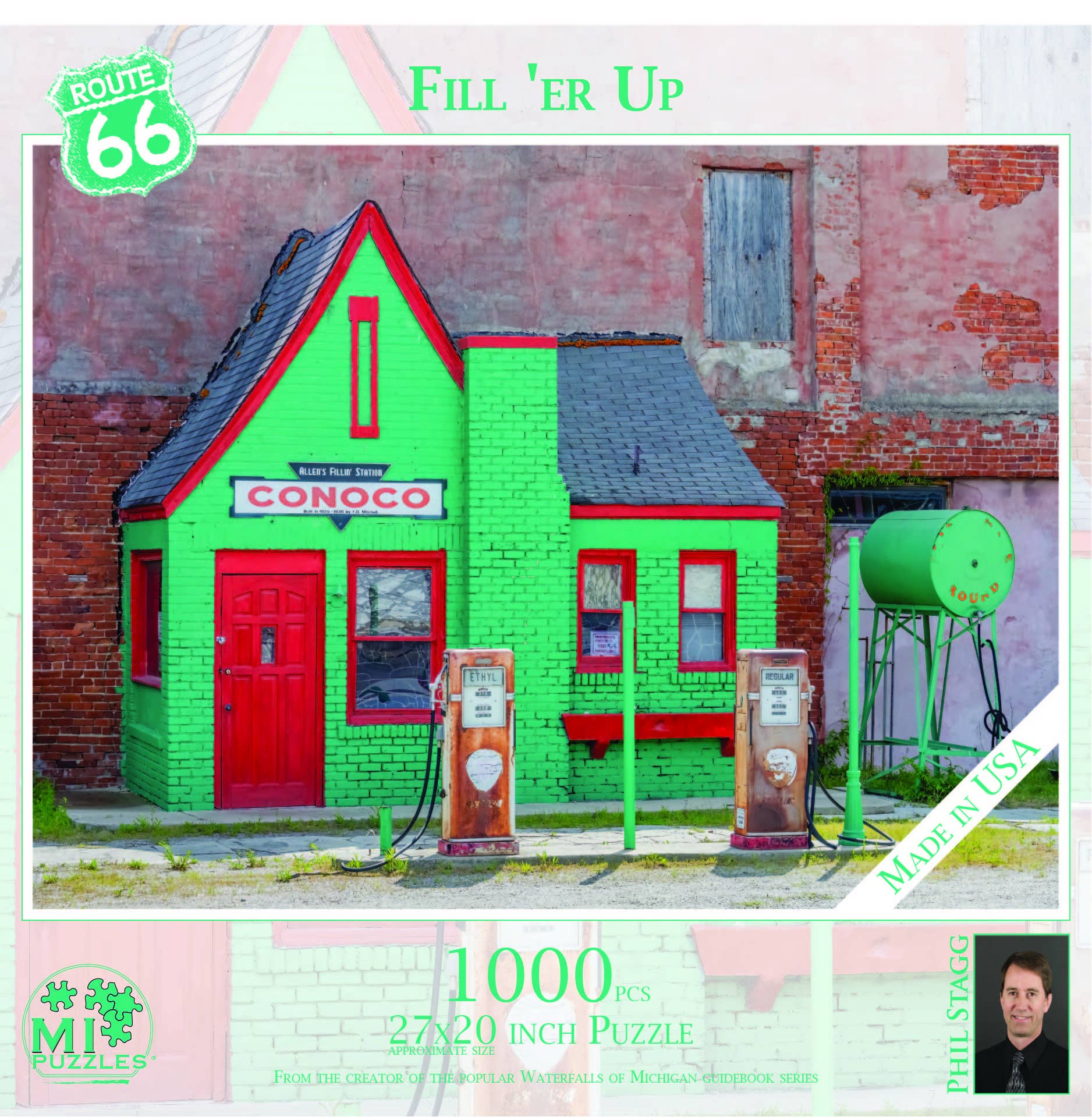 Image of Fill 'Er Up (Route 66) - 1000 Piece Oklahoma Puzzle