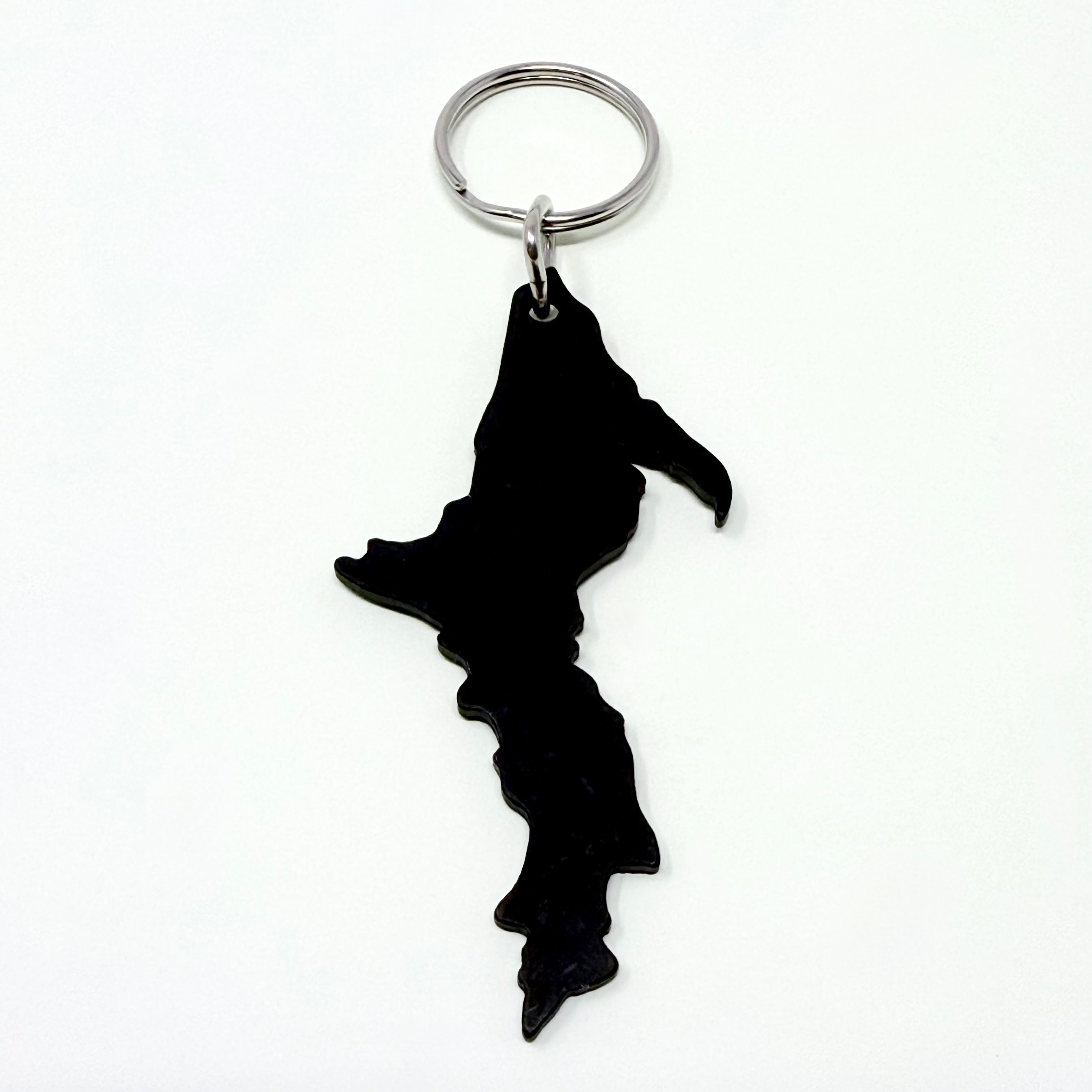 Image of Michigan - Upper Peninsula Shaped - Aluminum Keychains
