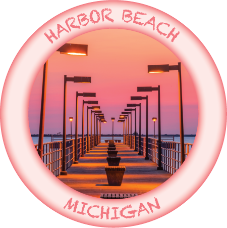 HARBOR BEACH | 3" BUTTON MAGNET