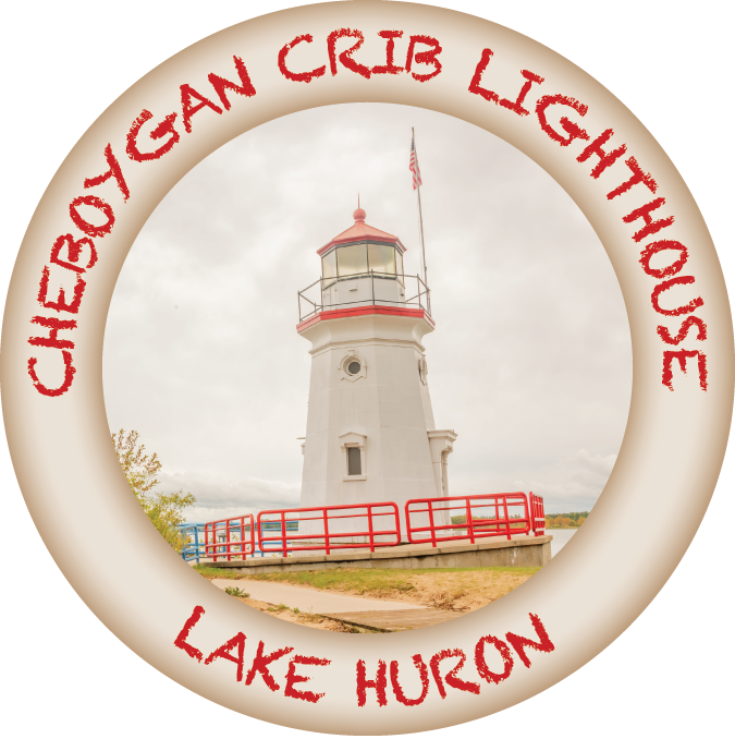 Image of CHEBOYGAN CRIB LIGHTHOUSE - 2 1/4