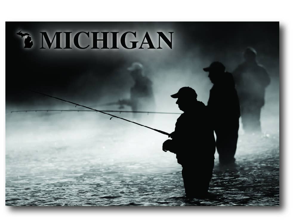 Image of FISHING - Michigan Postcard