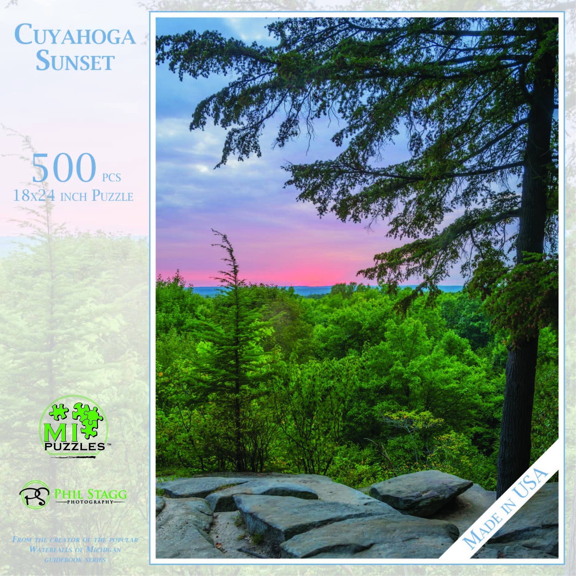 Image of Cuyahoga Sunset - National Park - 500 Piece Ohio Puzzle
