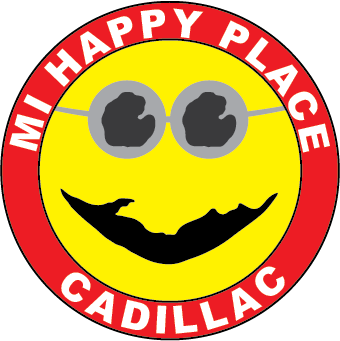 Cadillac, MI | 2.25" Button Magnet - My Happy Place