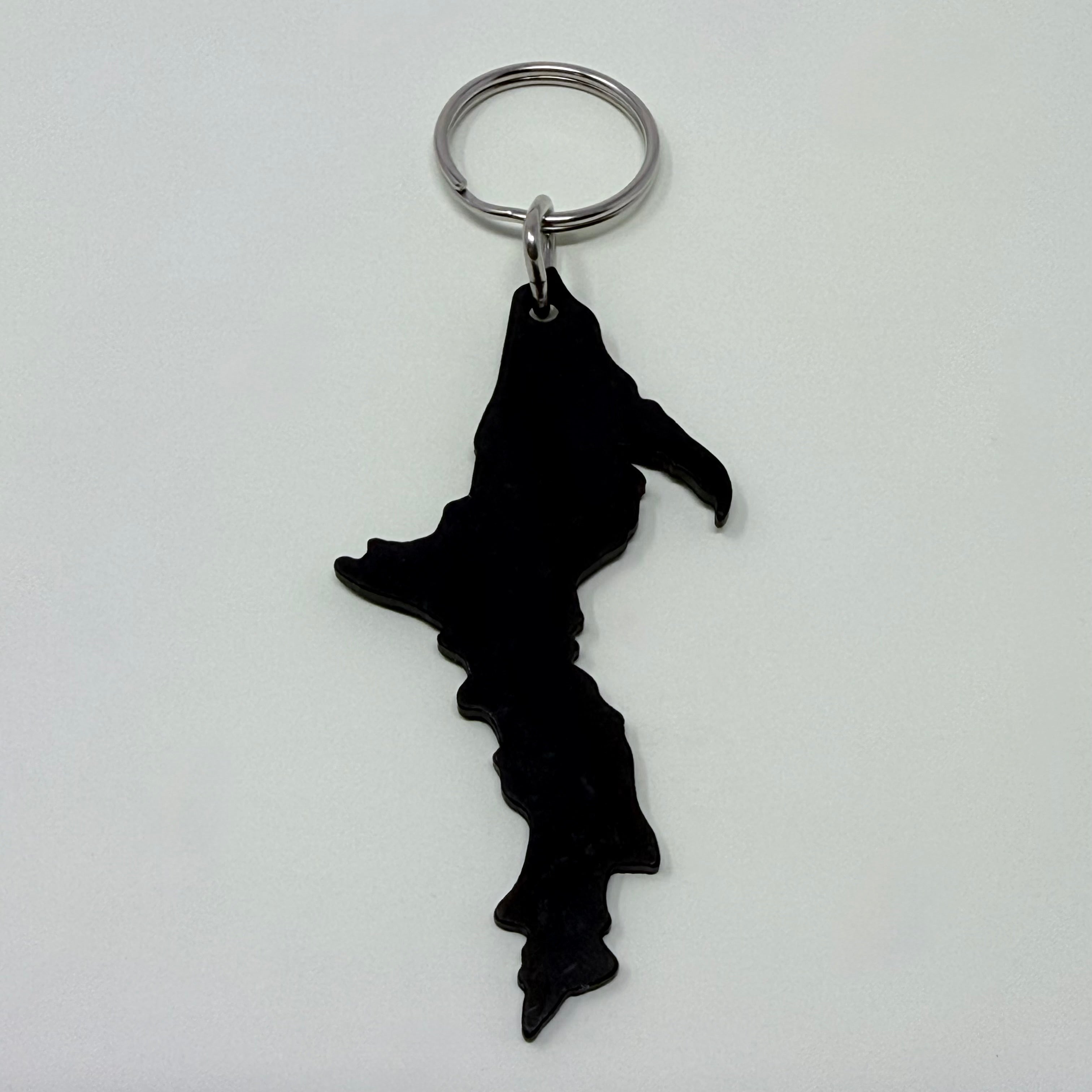 Image of Michigan - Upper Peninsula Shaped - Aluminum Keychains