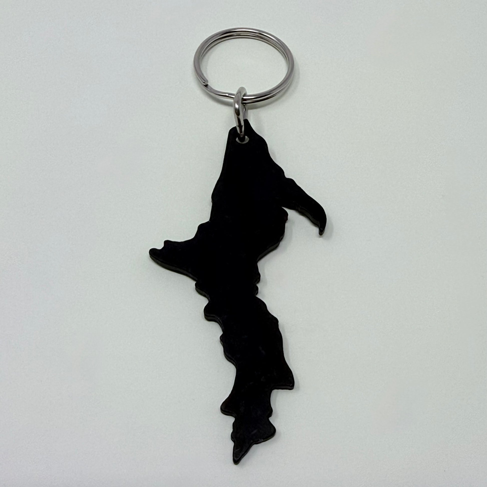 Michigan - Upper Peninsula Shaped - Aluminum Keychains