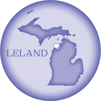 LELAND, MI | 2.25" BUTTON MAGNET