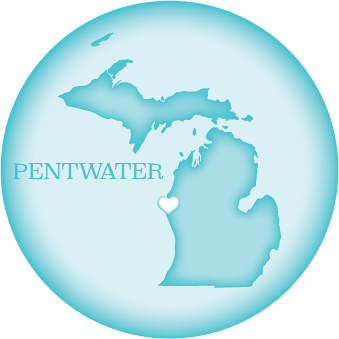 PENTWATER, MI | 2.25" BUTTON MAGNET
