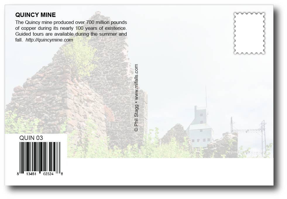 Image of QUINCY MINE COMPOSITE - Michigan Postcard