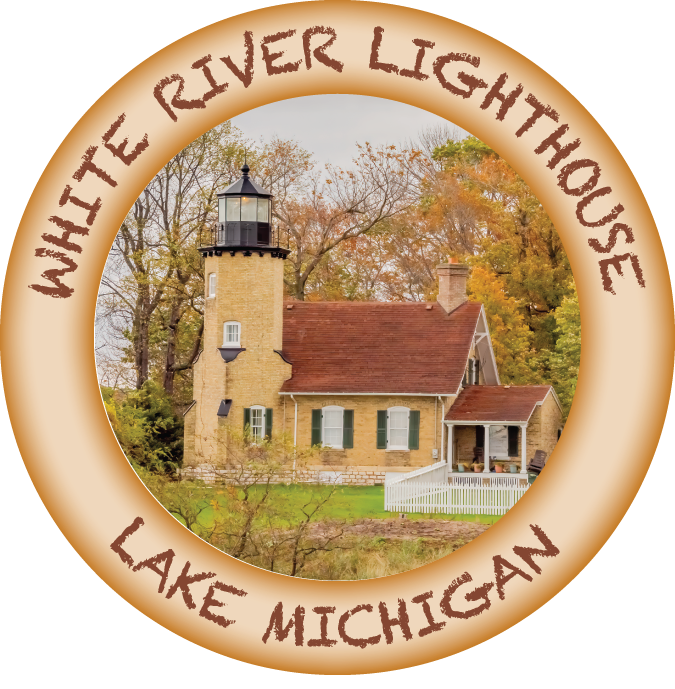 WHITE RIVER LIGHTHOUSE - 2 1/4" BUTTON MAGNET