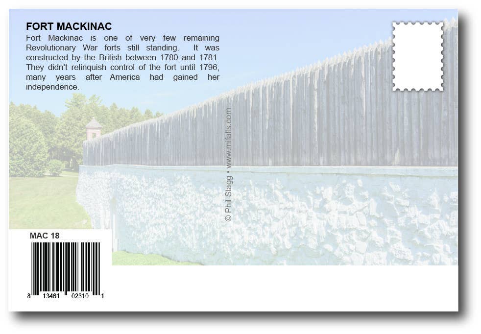 FORT MACKINAC - Michigan Postcard