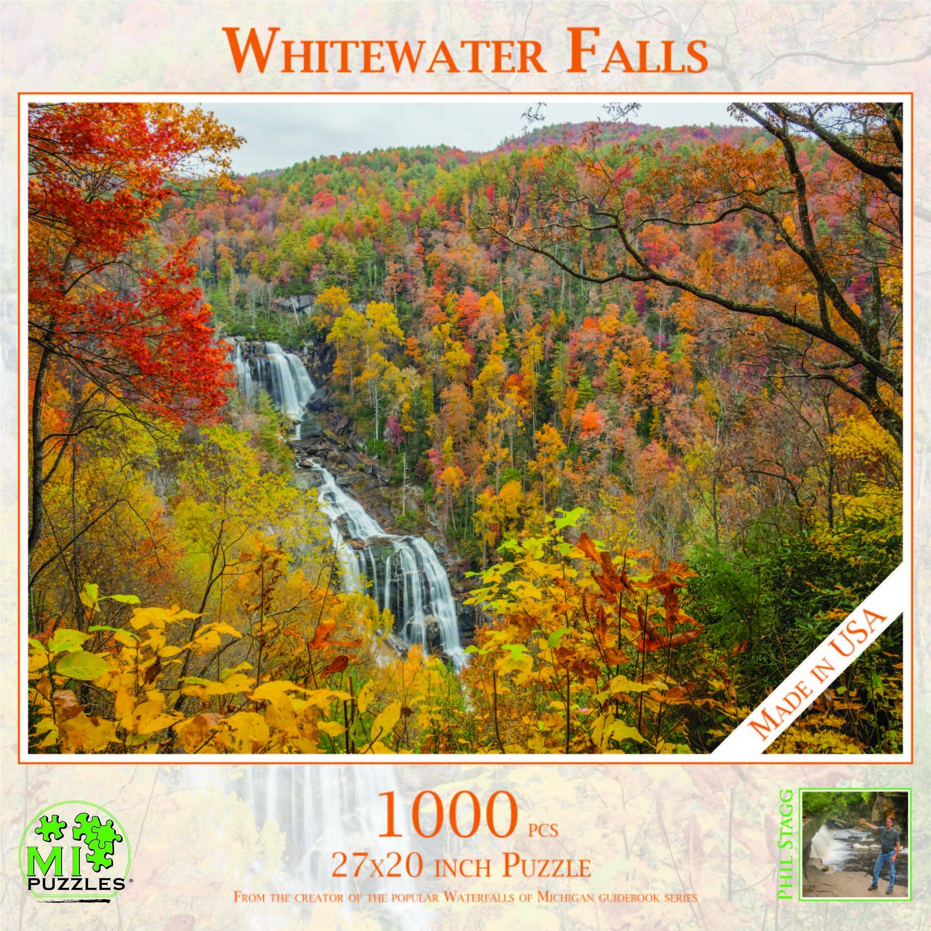 Whitewater Falls - 1000 Piece Puzzle - North Carolina, USA