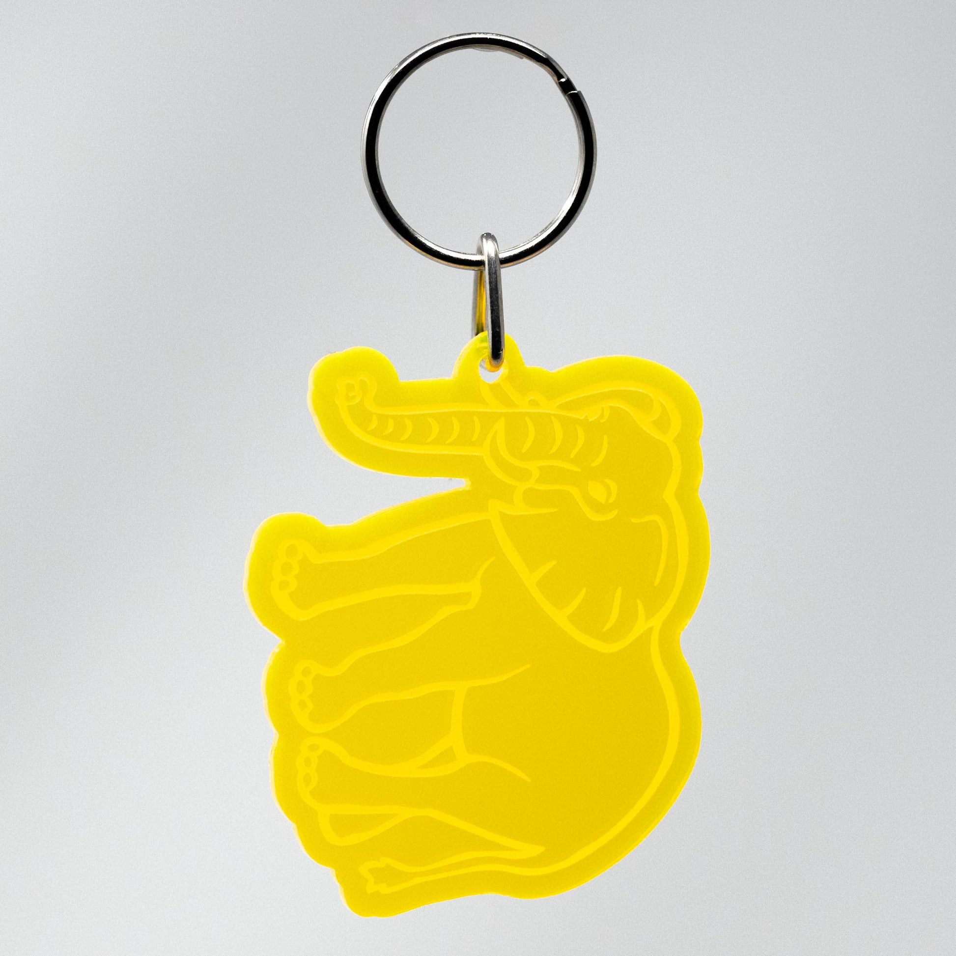 Elephant - Acrylic Keychain - Perfect for Wildlife Lovers!