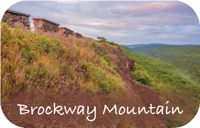 BROCKWAY MOUNTAIN | RECTANGULAR BUTTON MAGNET
