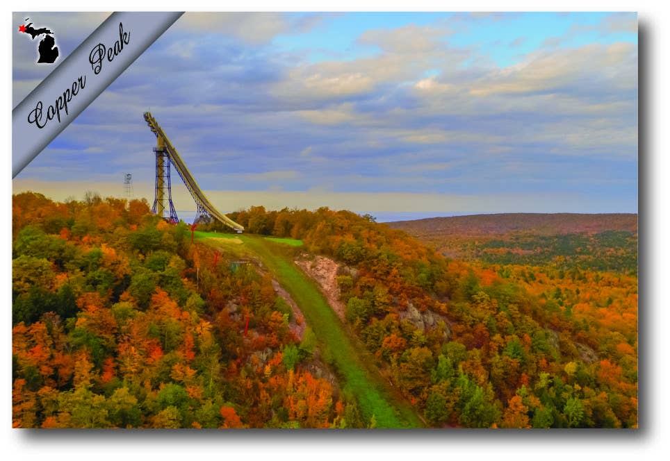 Image of COPPER PEAK - Michigan Postcard