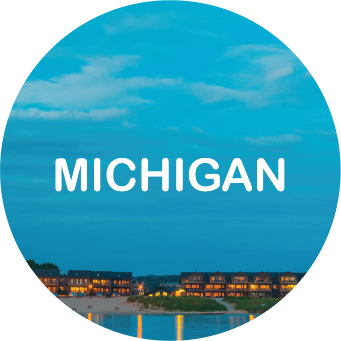 MI | 2.25" MAGNET - Lakeshore Theme