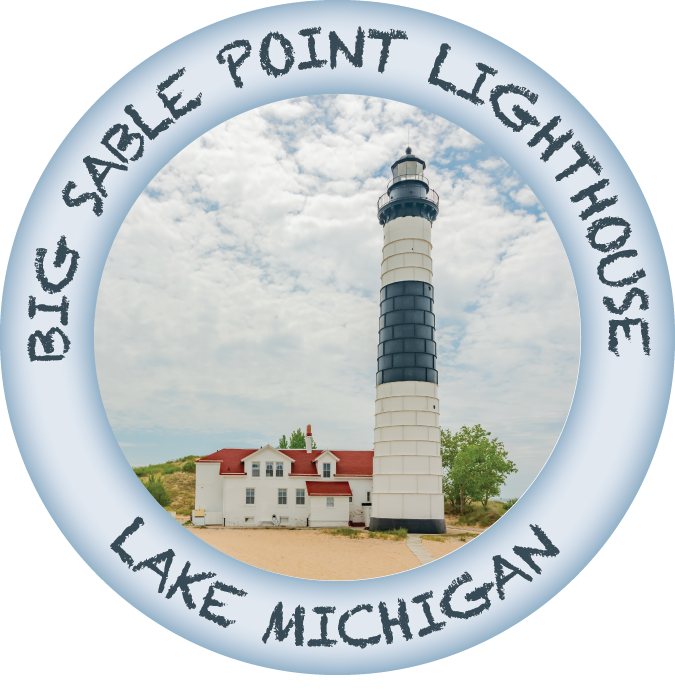 Image of BIG SABLE POINT LIGHTHOUSE - 2 1/4