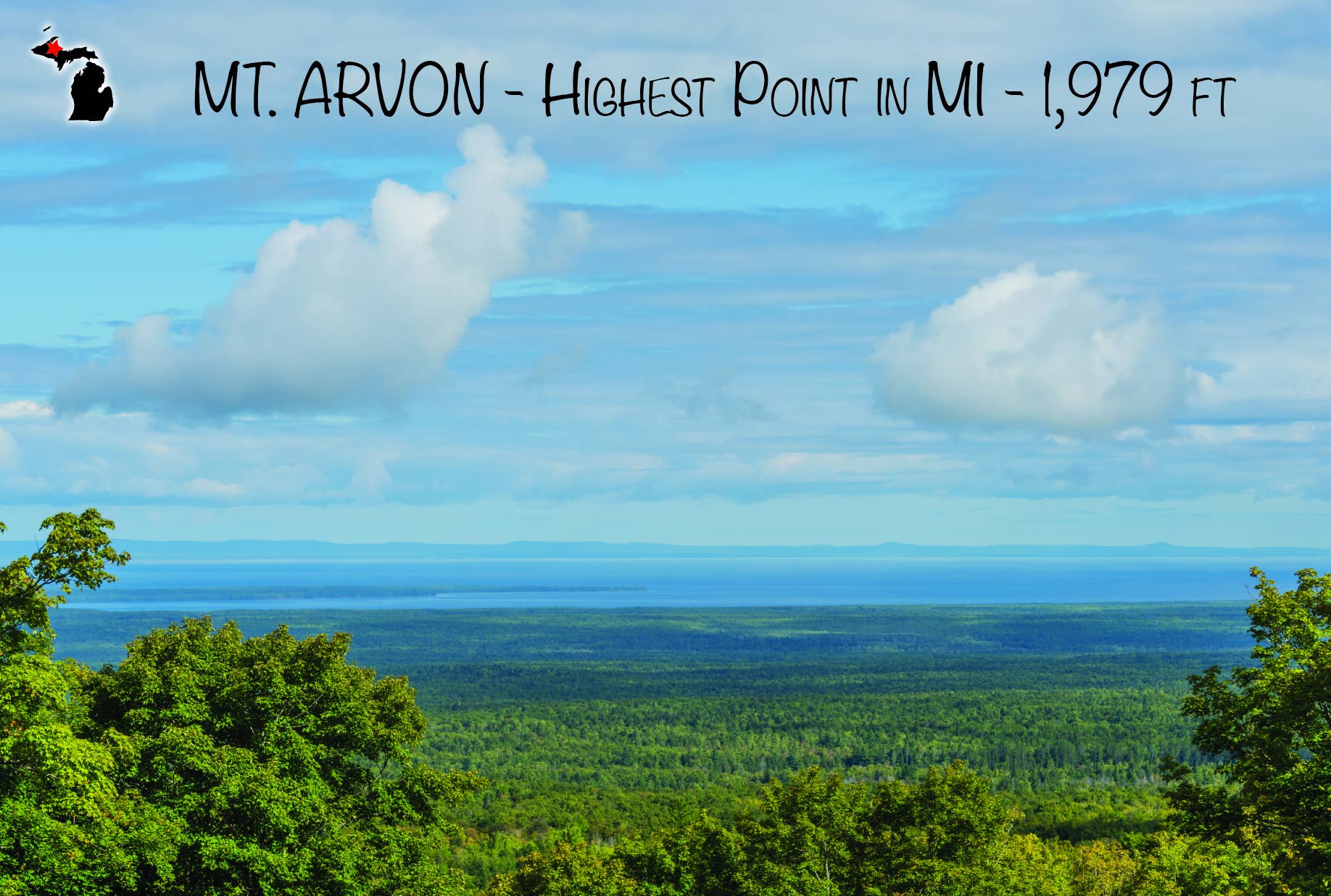 Image of MT. ARVON - Michigan Postcard