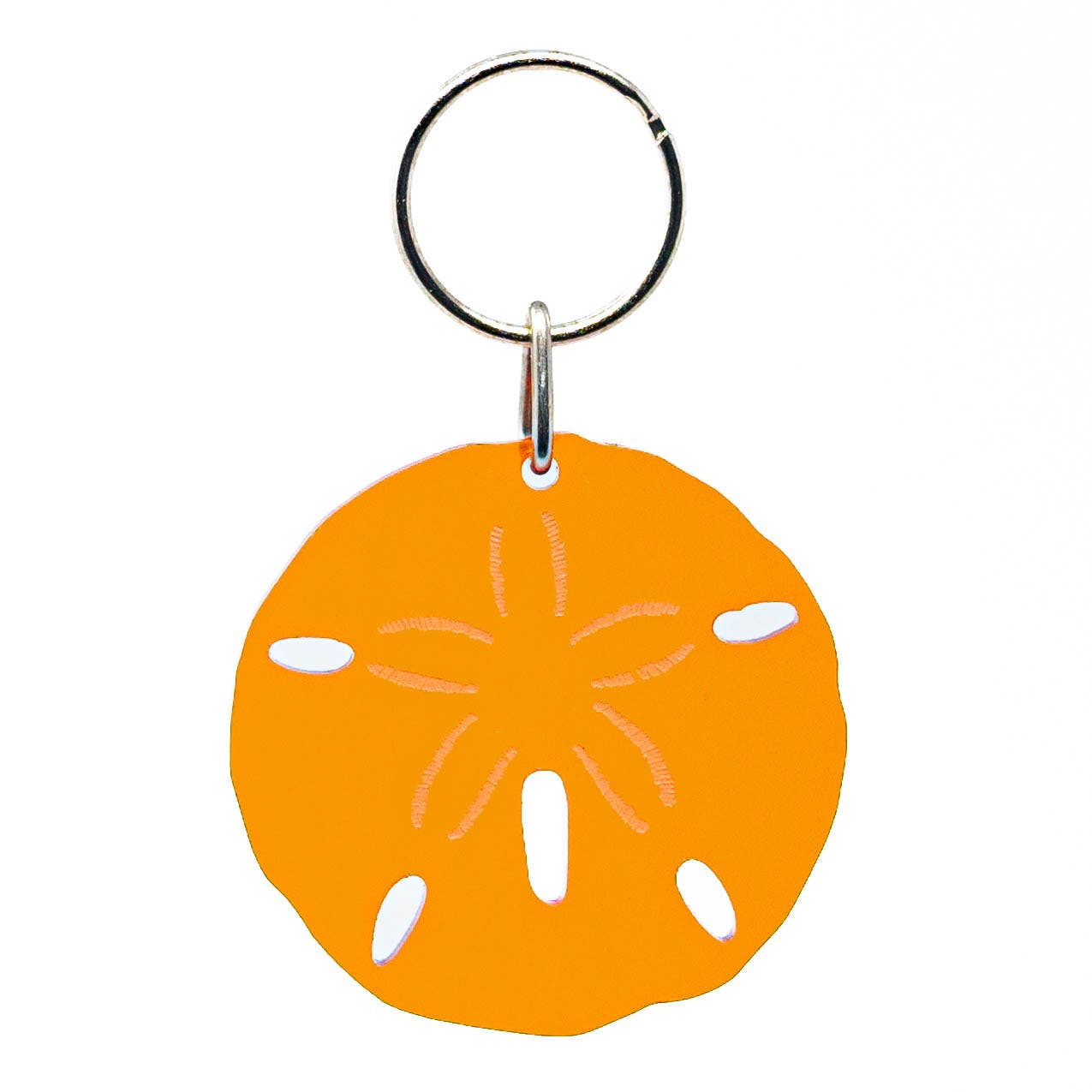Sand Dollar - Acrylic Keychain - Perfect for Ocean Lovers