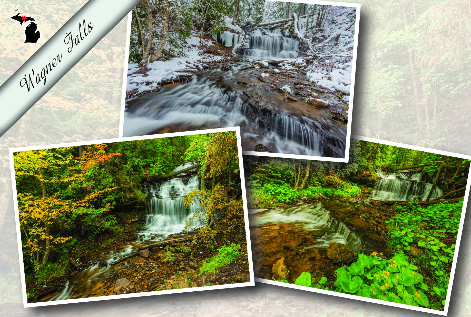 Image of Wagner Falls | Postcard