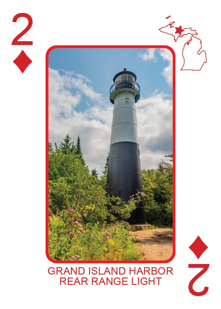 LIGHTHOUSES OF MICHIGAN - Playing Cards - Euchre Friendly