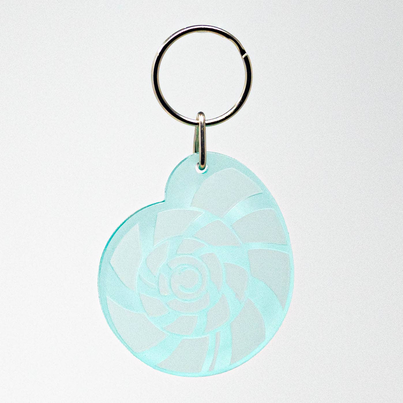 Nautilus Shell - Acrylic Keychain - Perfect for Ocean Lovers