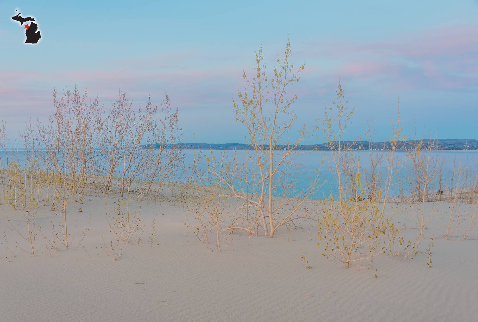 SLEEPING BEAR DUNES AND SOUTH MANITOU ISLAND - MI Postcard