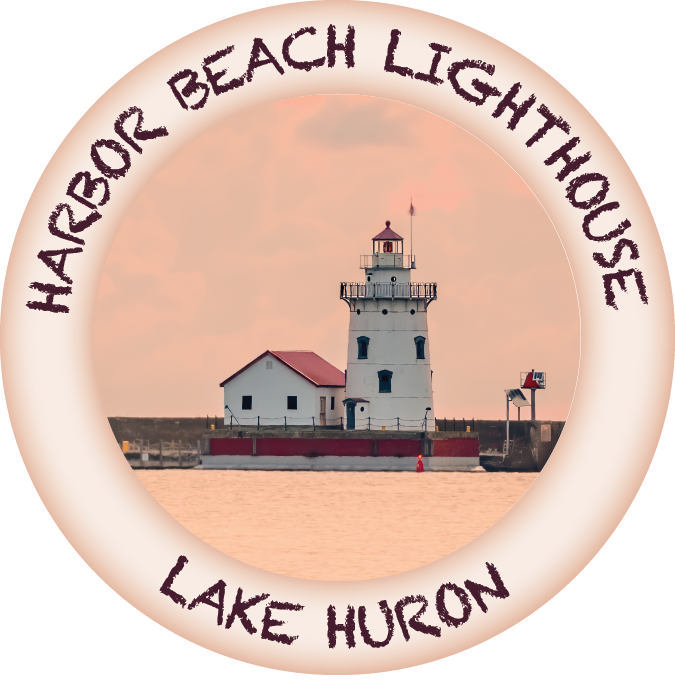 Image of HARBOR BEACH LIGHTHOUSE - 2 1/4
