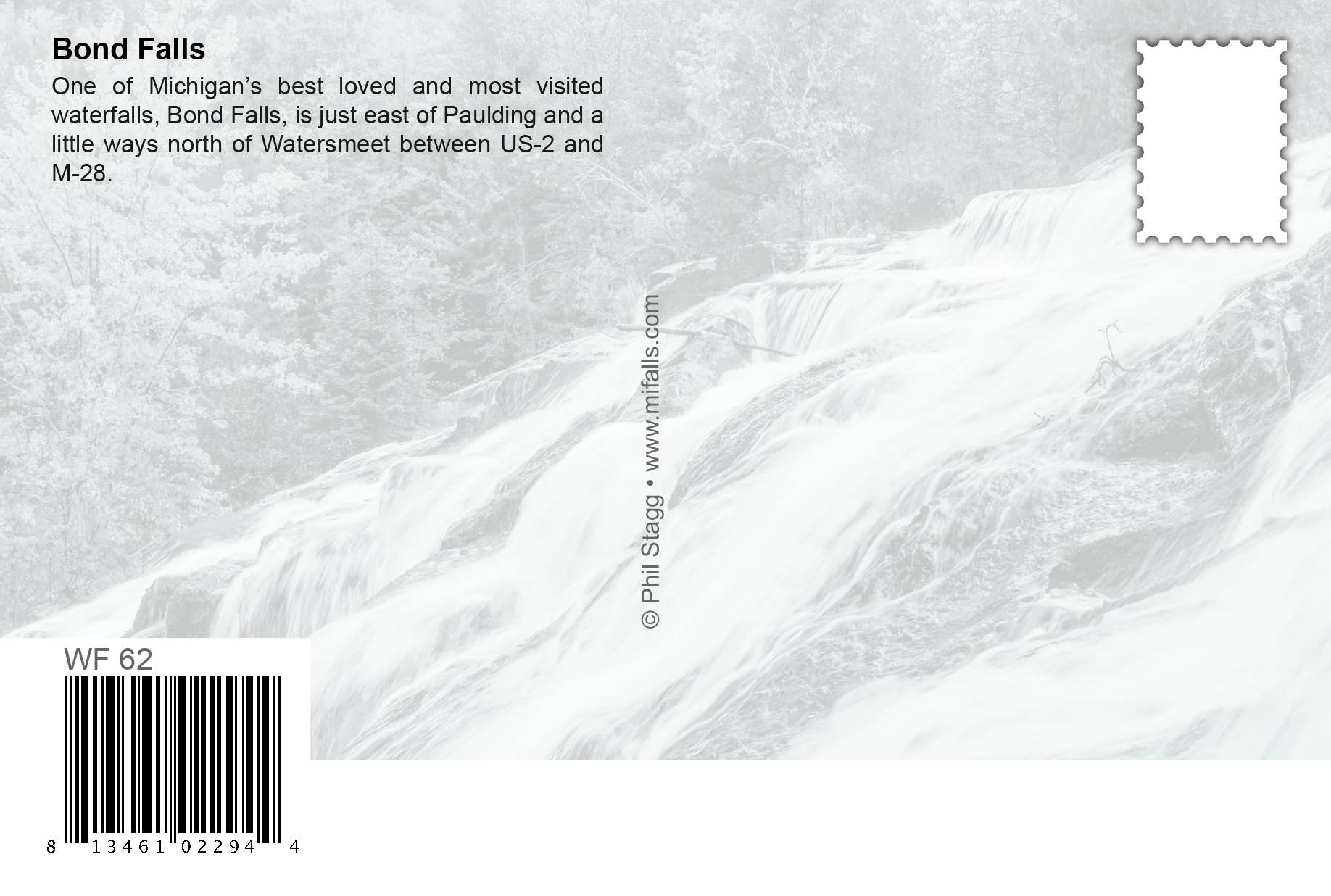 Image of Bond Falls | Postcard