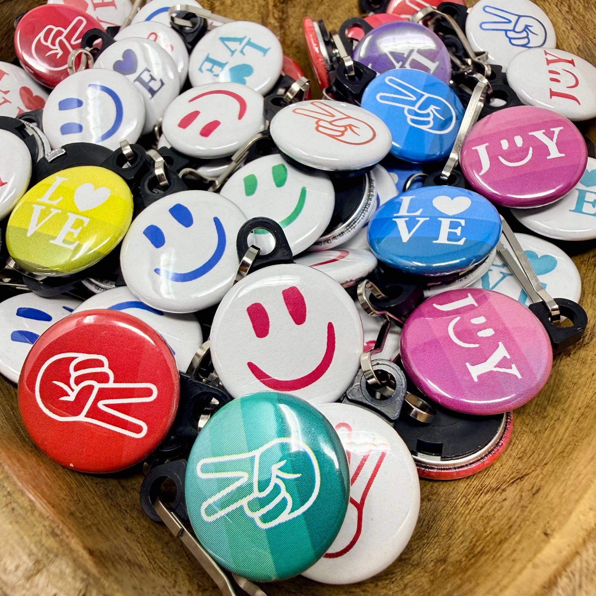 Love, Joy, Peace — 1" Zipper Pulls (Case of 30)
