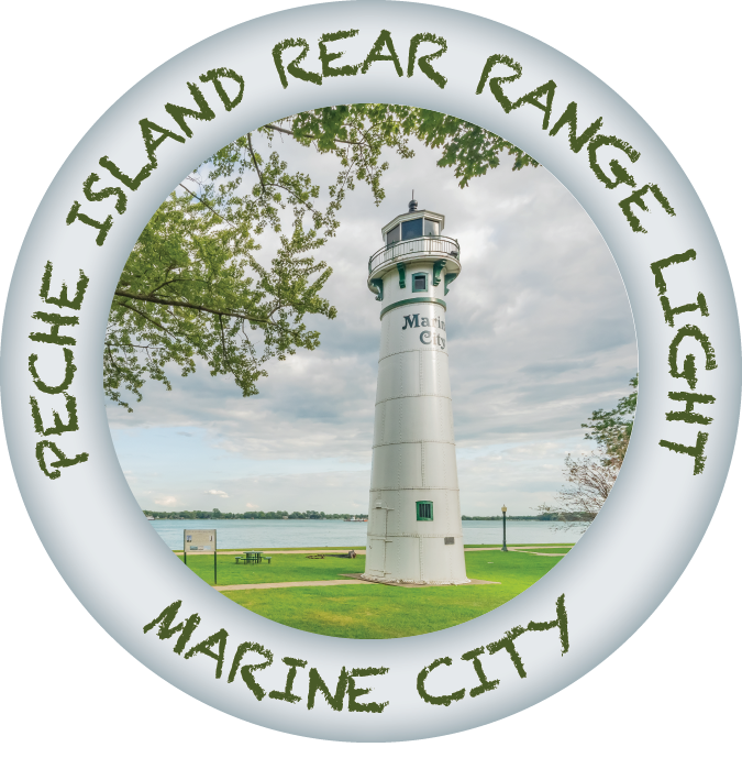 PECHE ISLAND REAR RANGE LIGHT - 2 1/4" BUTTON MAGNET
