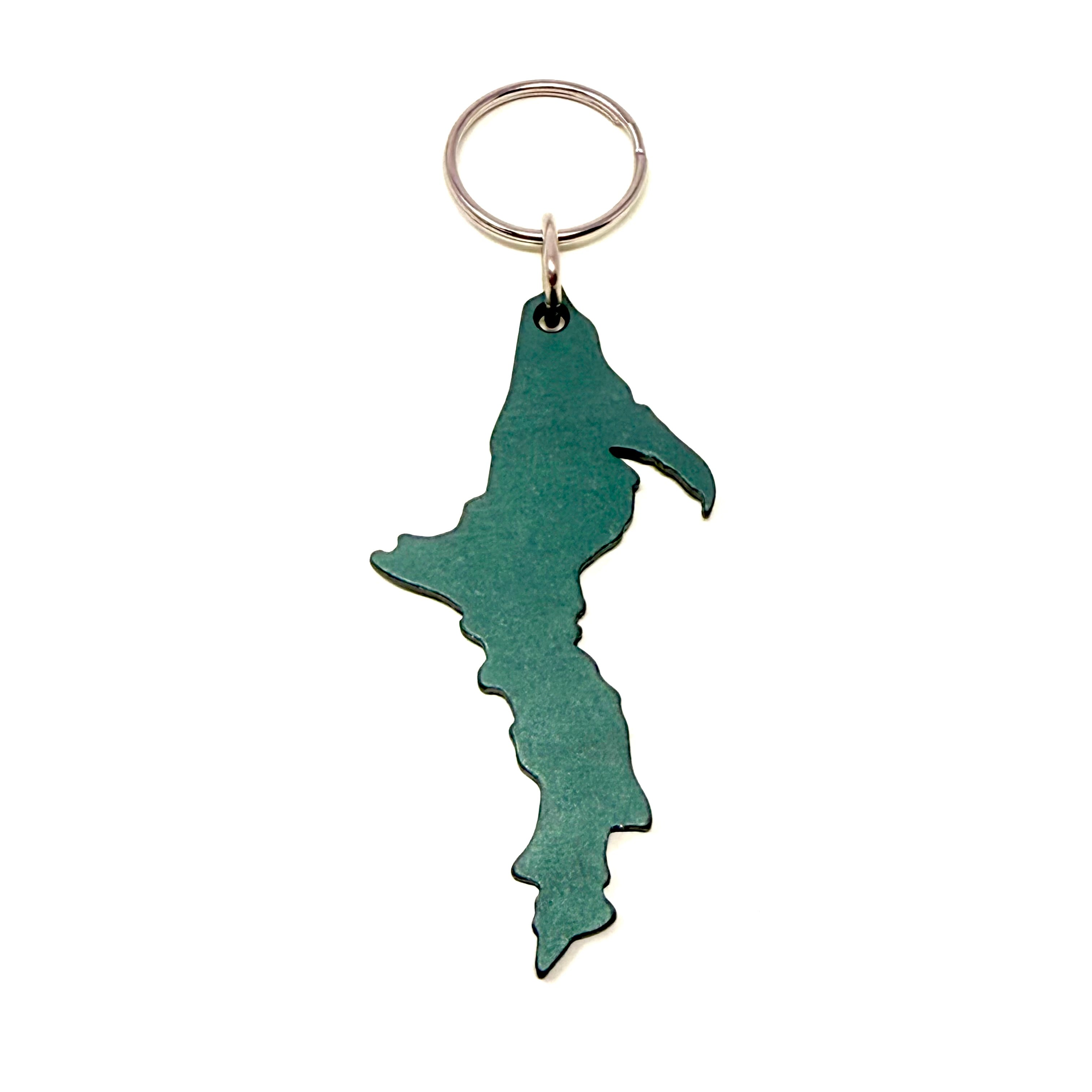 Image of Michigan - Upper Peninsula Shaped - Aluminum Keychains