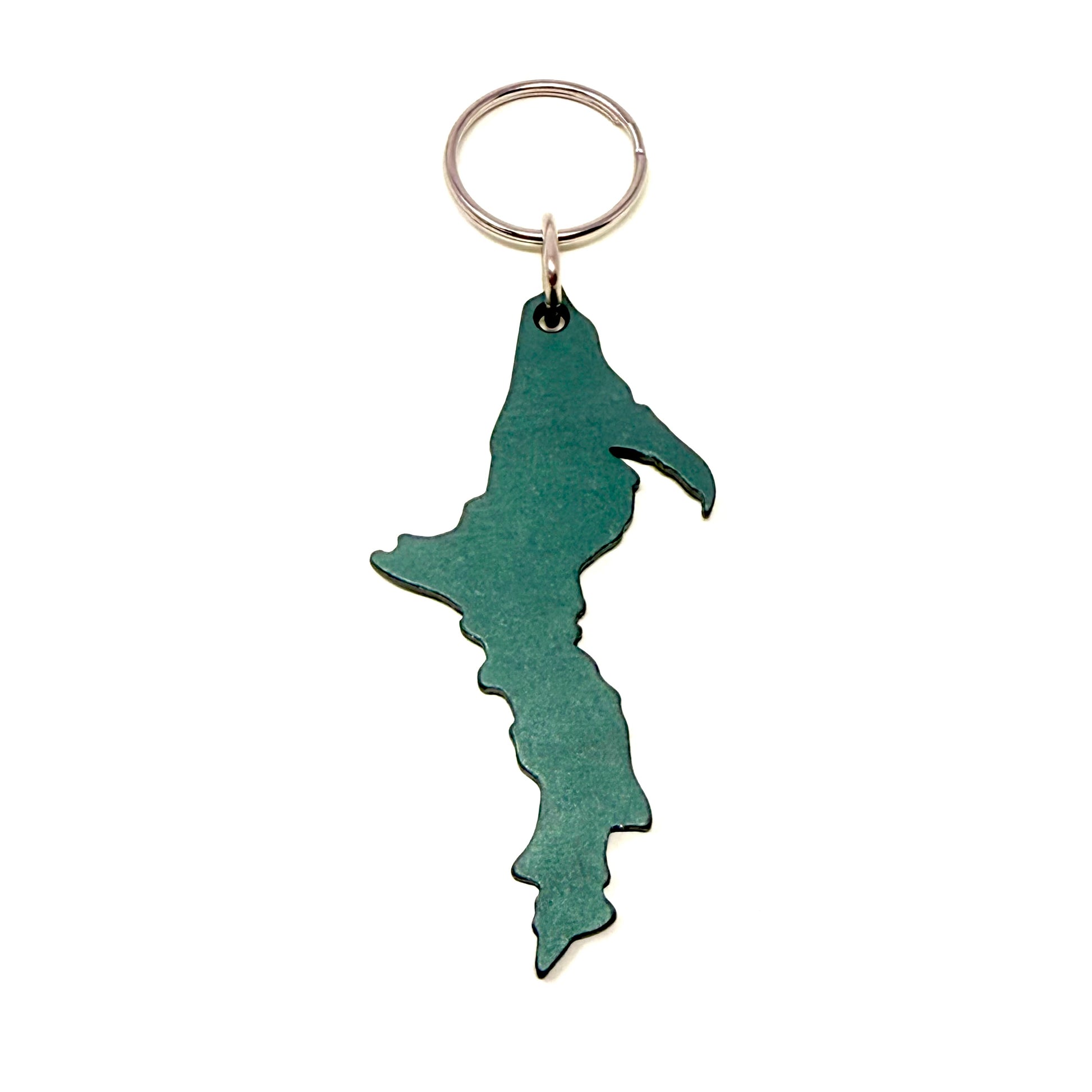 Michigan - Upper Peninsula Shaped - Aluminum Keychains