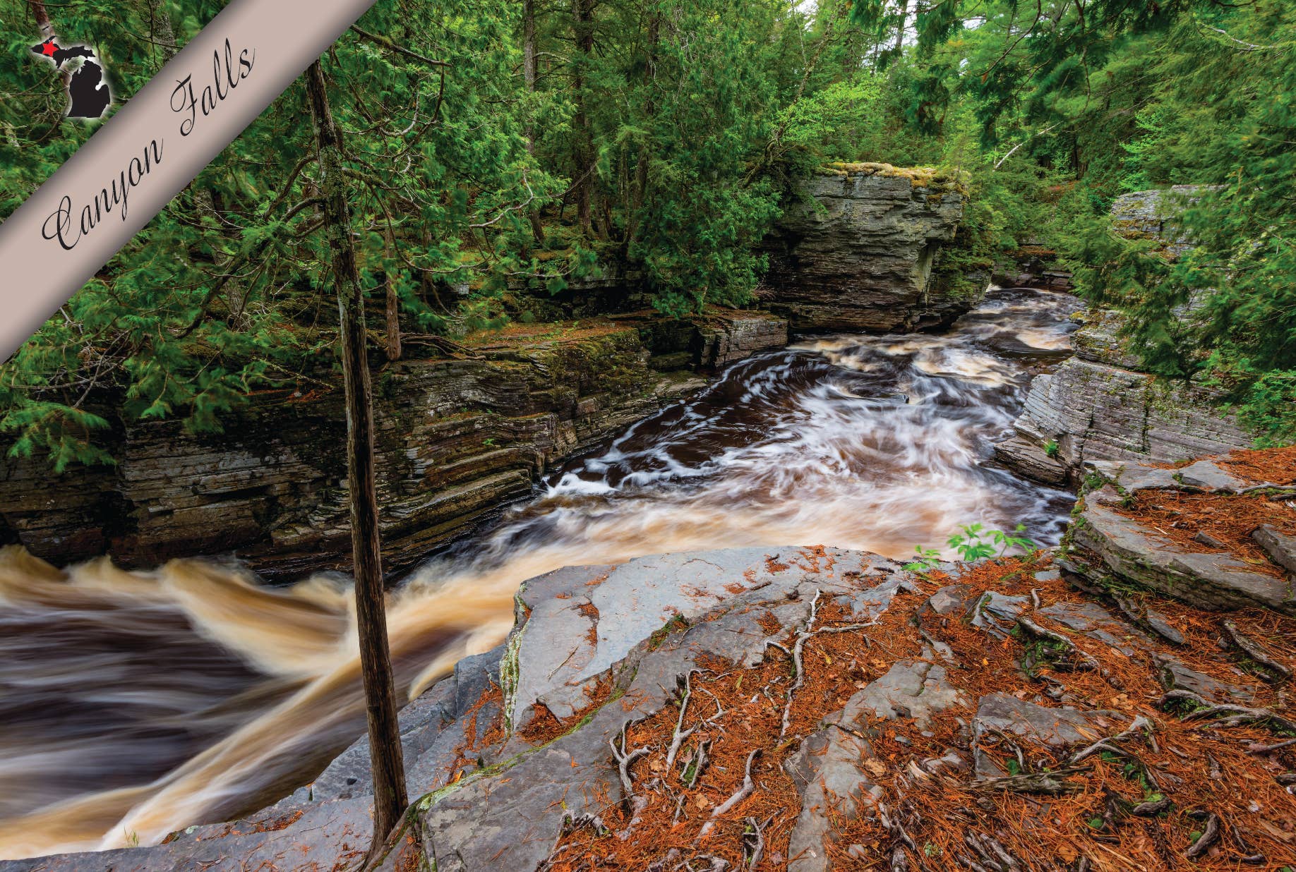 Image of Canyon Falls | Postcard