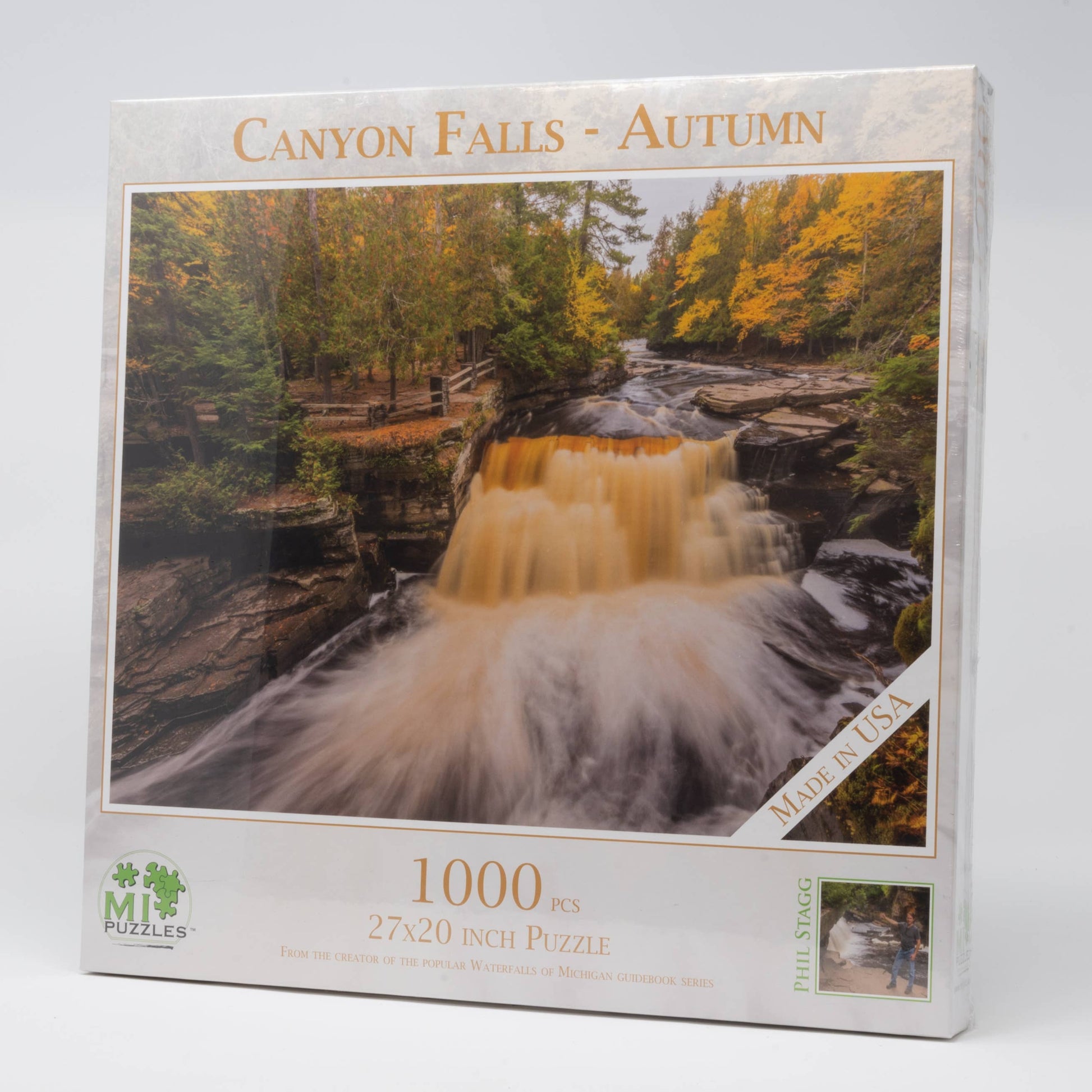 Canyon Falls - Autumn - 1000 Piece Michigan Puzzle
