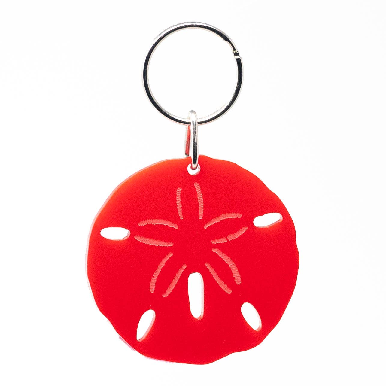 Image of Sand Dollar - Acrylic Keychain - Perfect for Ocean Lovers