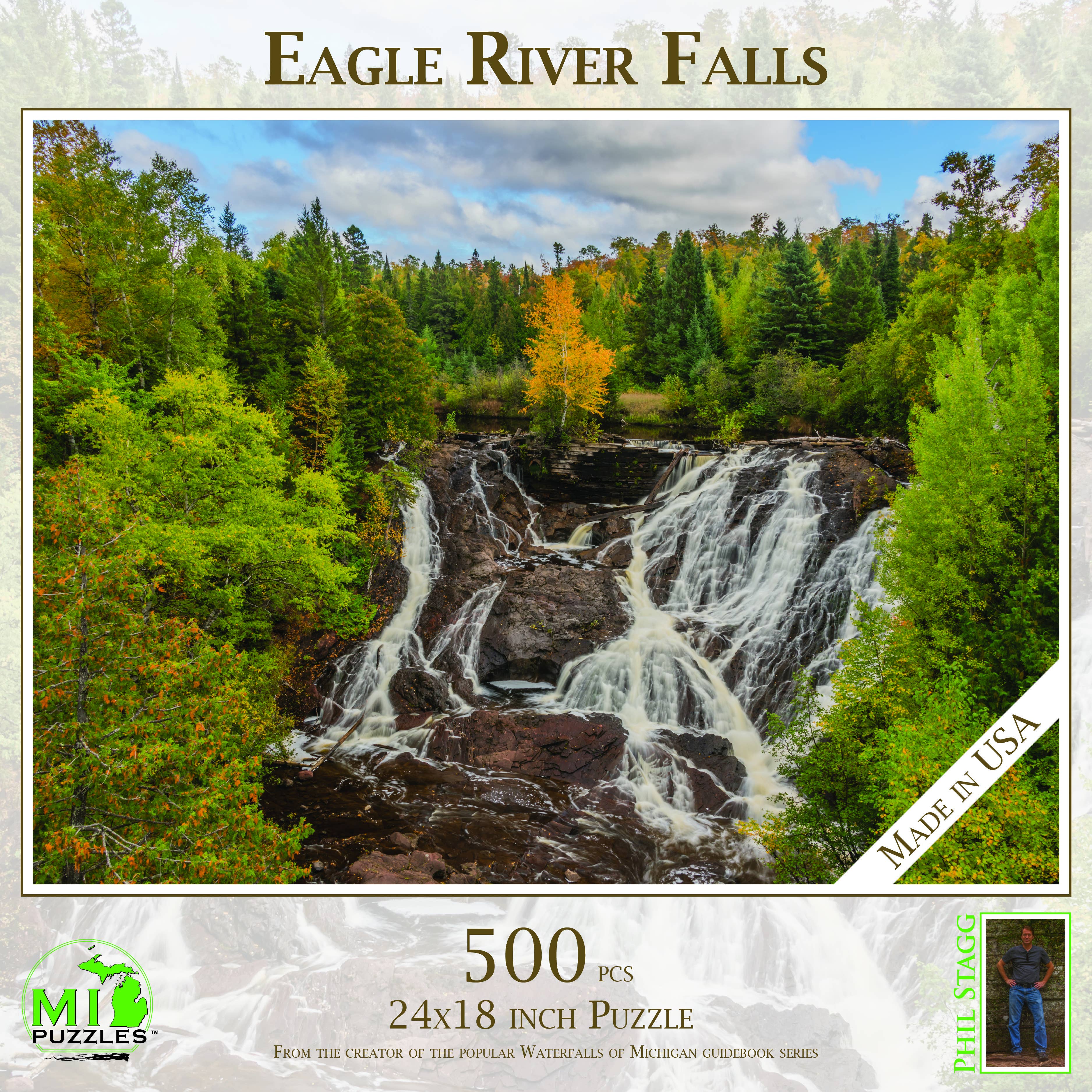 Image of Eagle River Falls - 500 Piece Michigan Puzzle