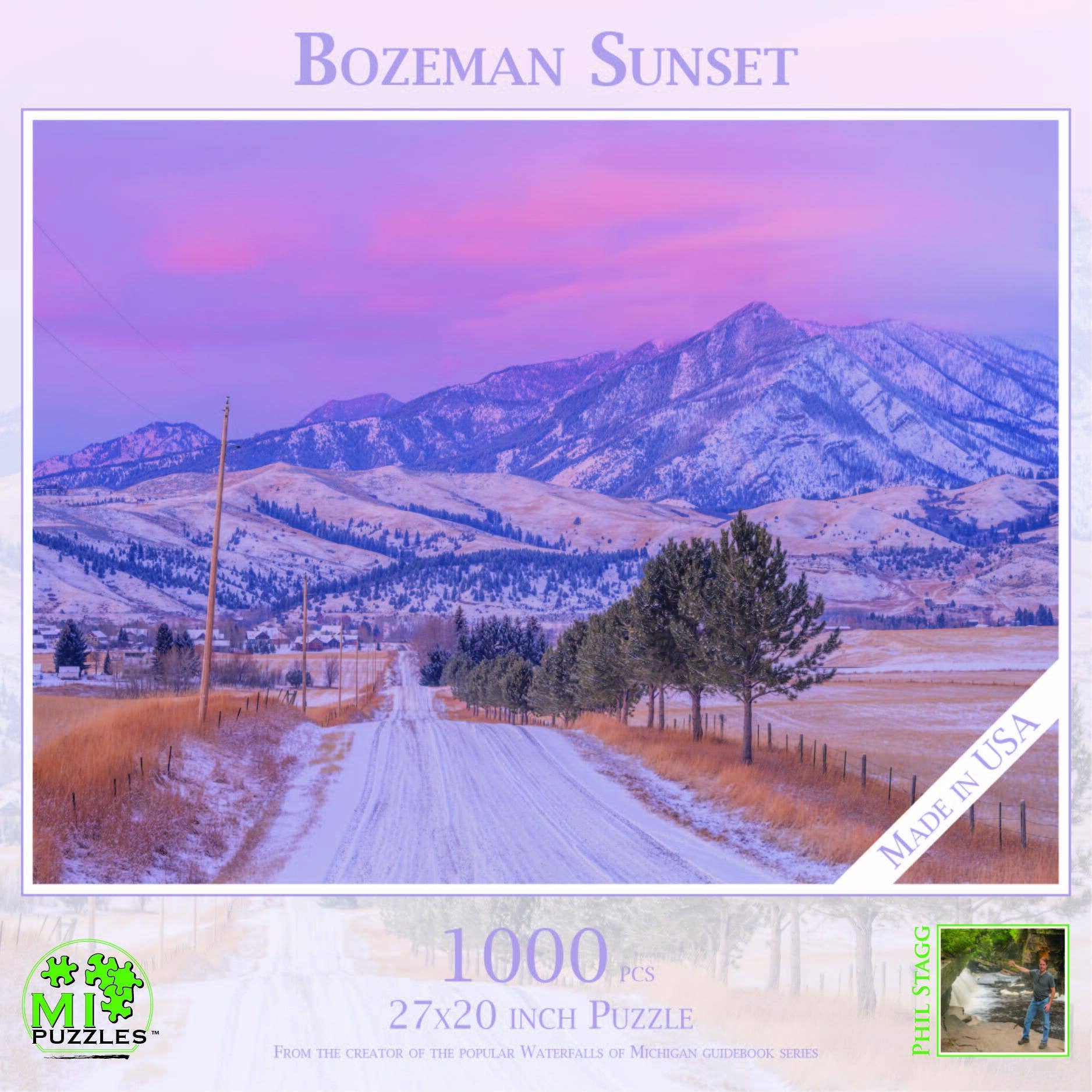 Image of Bozeman Sunset - 1000 Piece Montana Puzzle