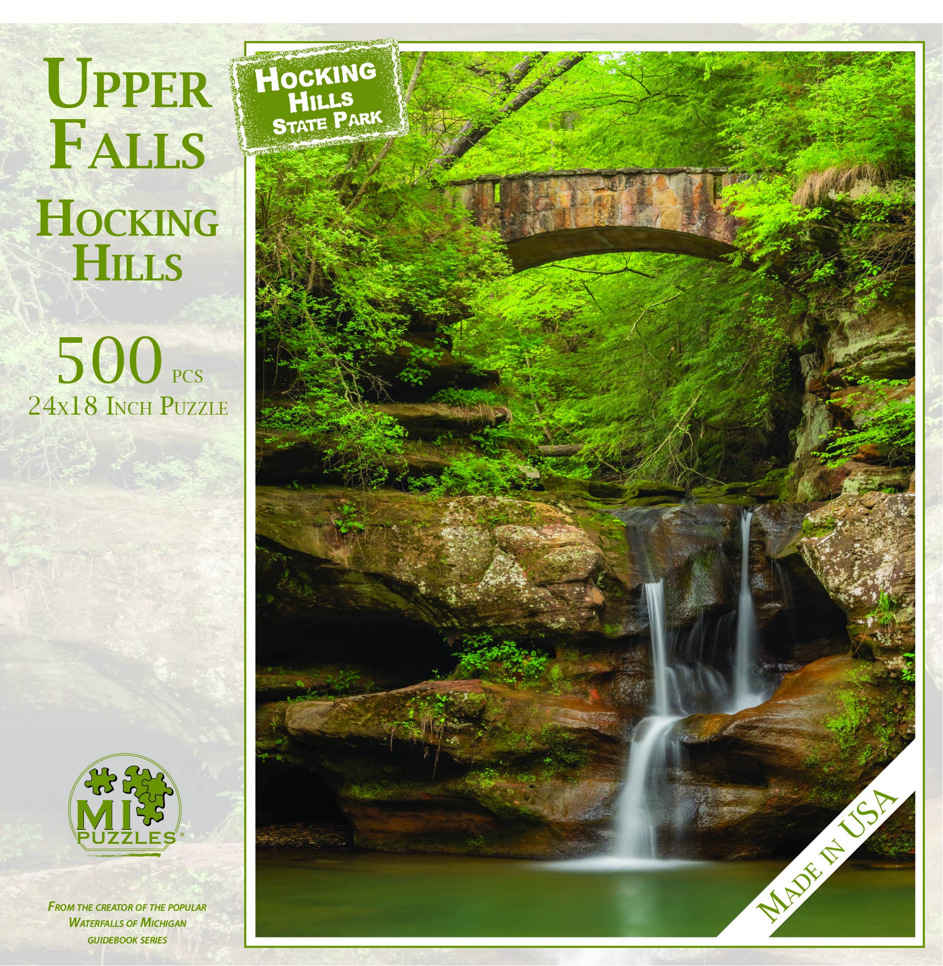 UPPER FALLS - HOCKING HILLS - 500 Piece Puzzle