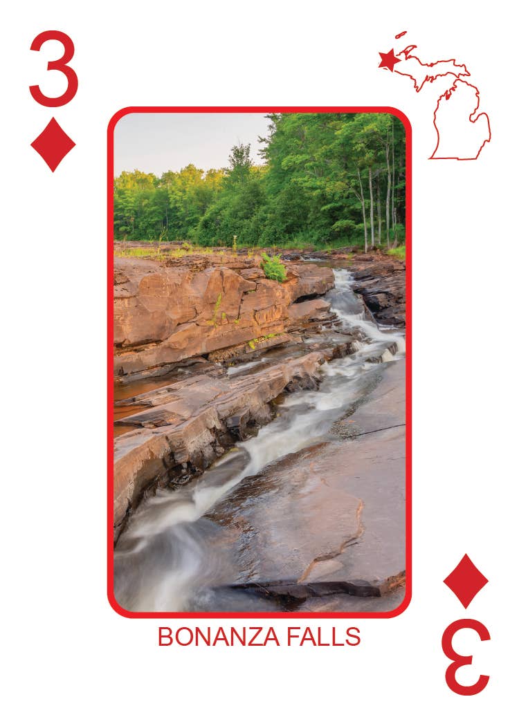 WATERFALLS OF MICHIGAN - Playing Cards - Euchre Friendly