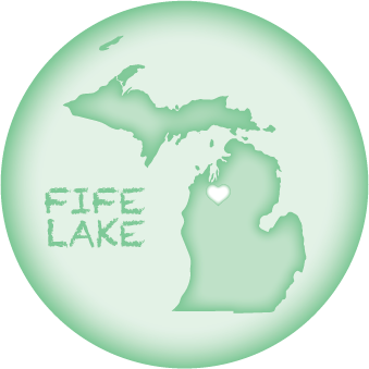 FIFE LAKE, MI | 2.25" BUTTON MAGNET